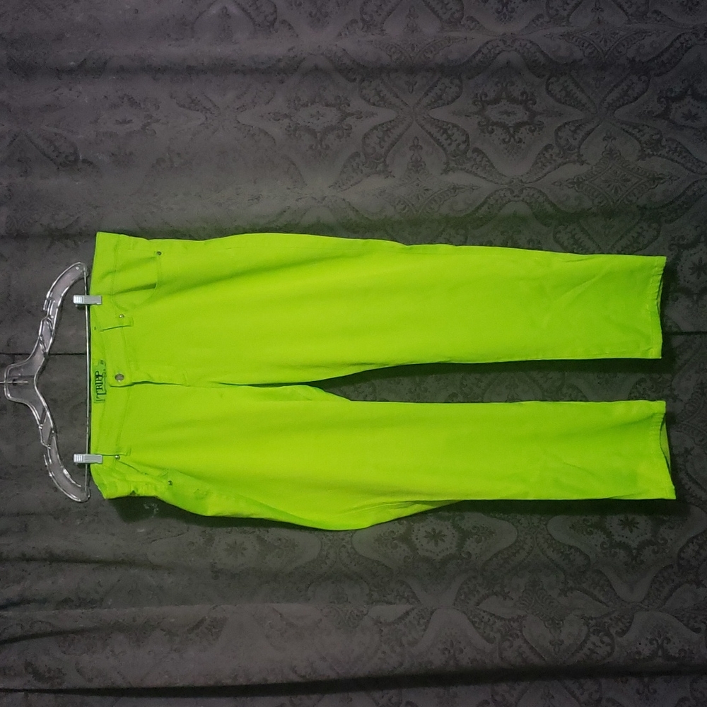 Neon Yellow/green Tripp NYC pants size 20